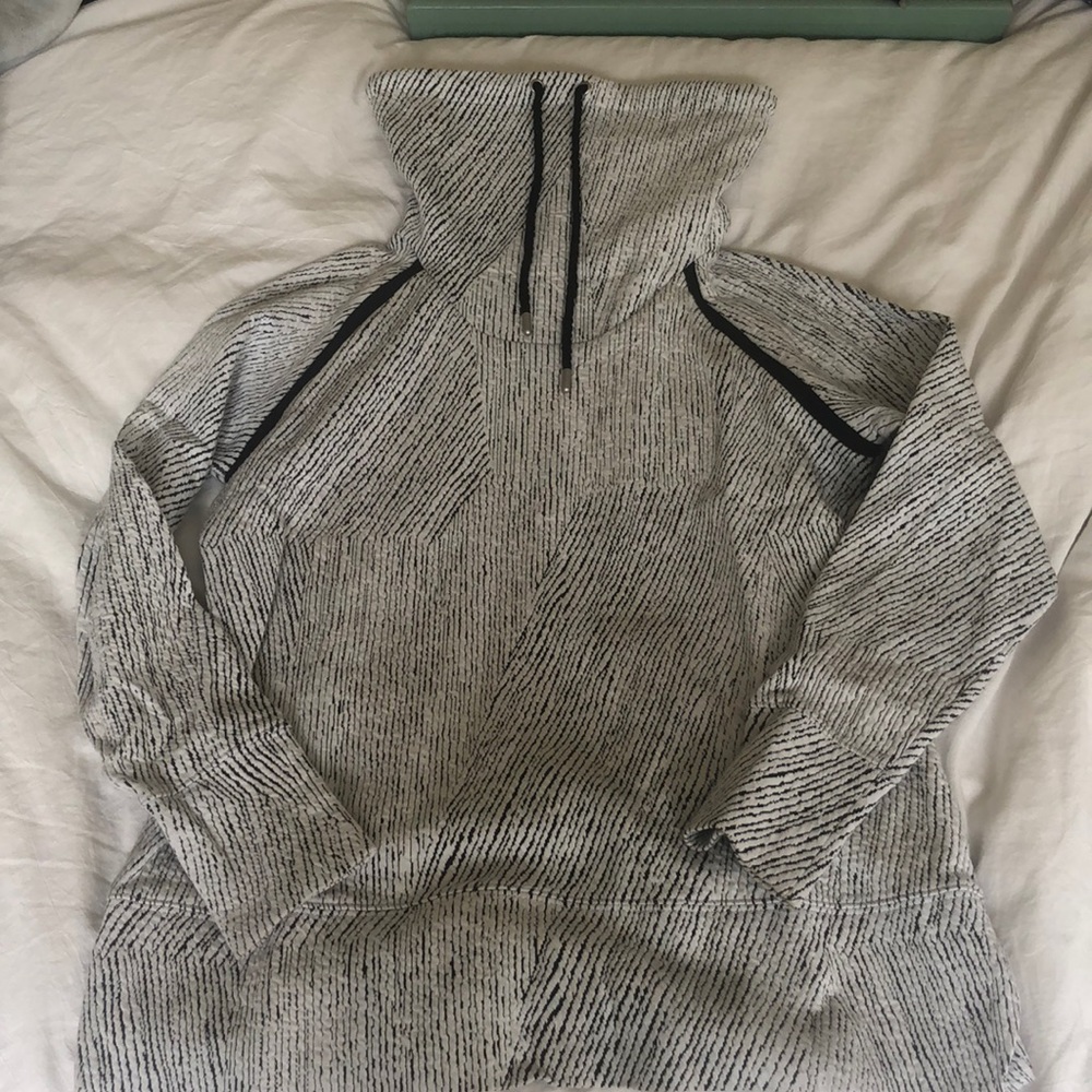 cowl-neck sweater